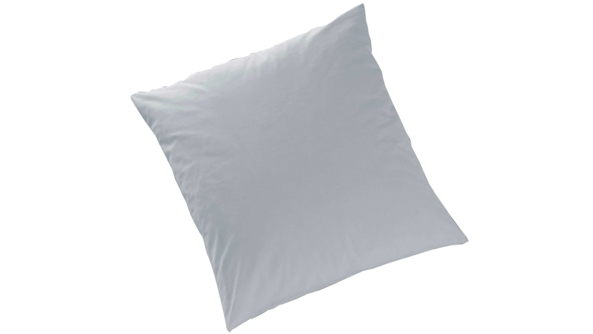 Bettwäsche-Set H. g. hahn haustextilien® aus Stoff in Hellgrau HAHN Luxus-Satin-Bettwäsche Sempre silberfarbener Baumwollsatin – zweiteilig, ca. 155 x 220 cm