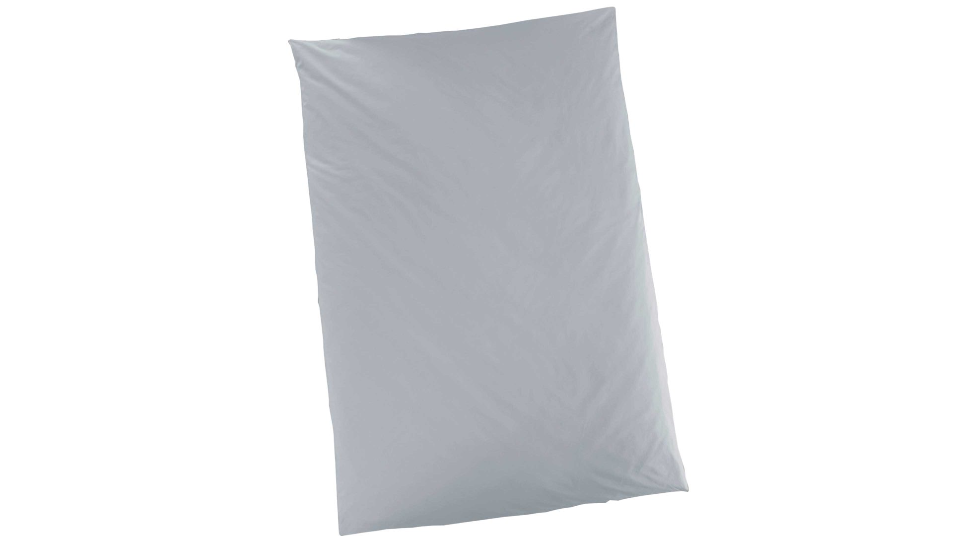 Bettwäsche-Set H. g. hahn haustextilien® aus Stoff in Hellgrau HAHN Luxus-Satin-Bettwäsche Sempre silberfarbener Baumwollsatin - zweiteilig, ca. 135 x 200 cm