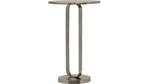 Beistelltisch Mirrors and more aus Metall in Silber Beistelltisch Tara Silber - Durchmesser ca. 38 cm