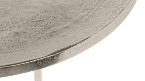 Beistelltisch Mirrors and more aus Metall in Silber Beistelltisch Tara Silber - Durchmesser ca. 38 cm