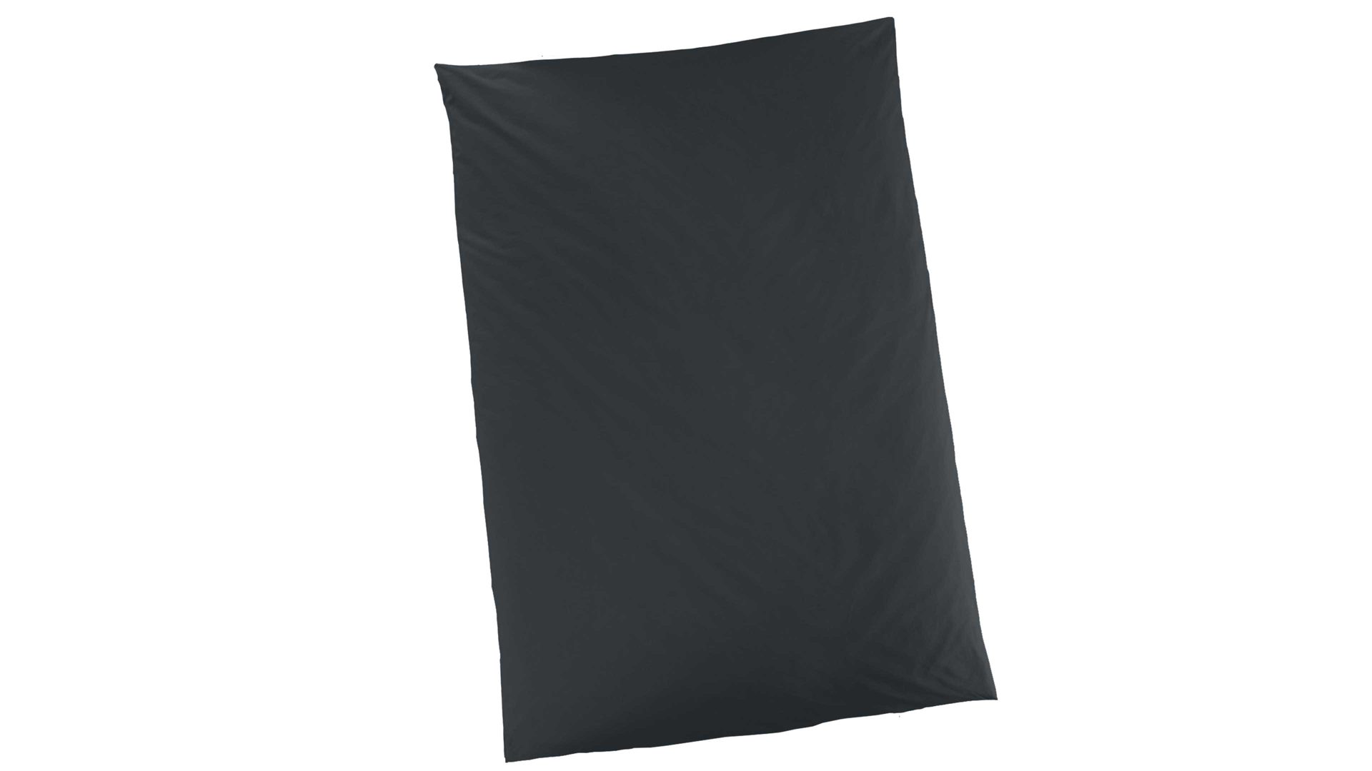 Bettwäsche-Set H. g. hahn haustextilien® aus Stoff in Schwarz HAHN Luxus-Satin-Bettwäsche Sempre schwarzer Baumwollsatin – zweiteilig, ca. 155 x 220 cm