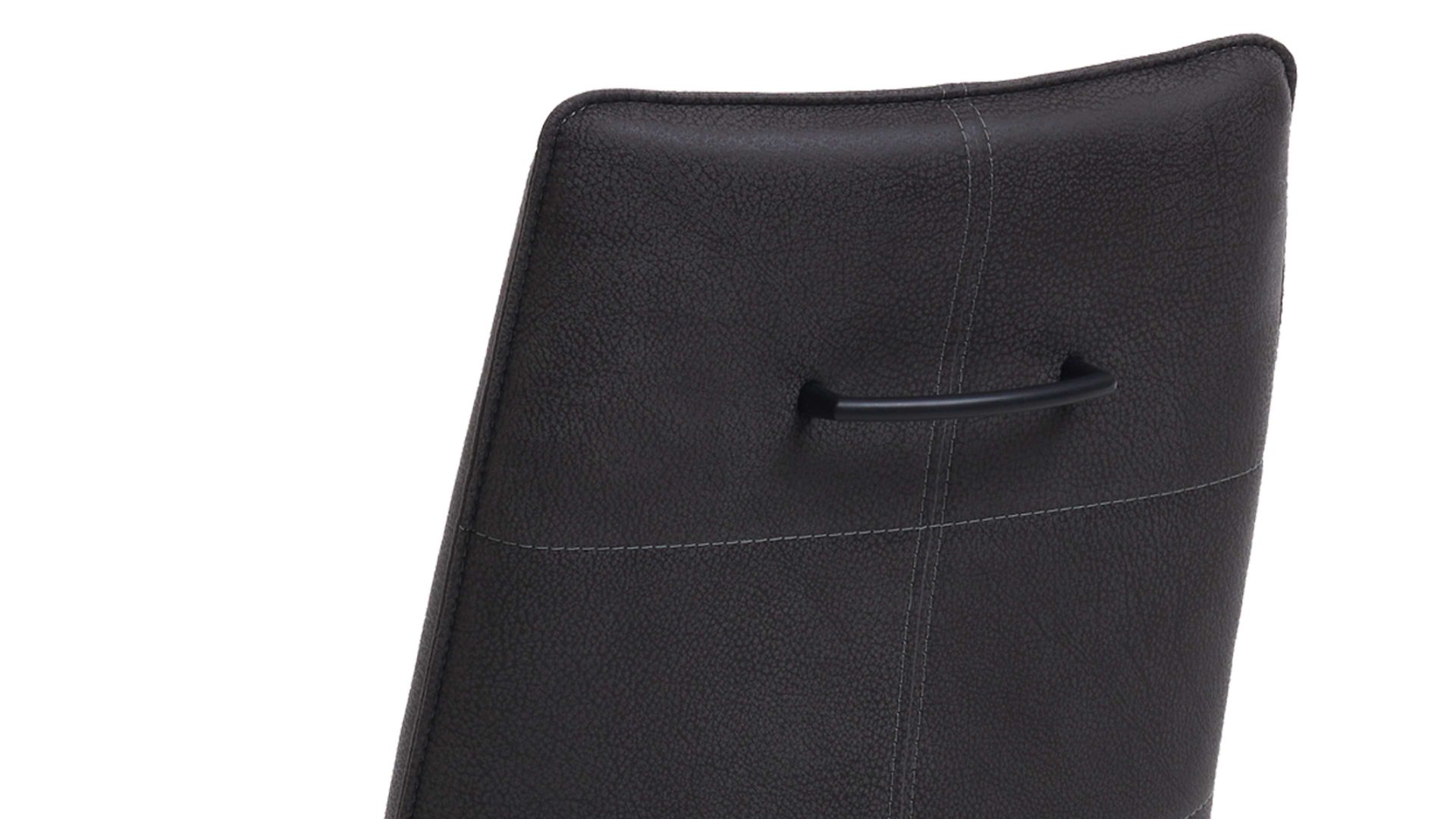 Vierfußstuhl Habufa® aus Leder in Schwarz HABUFA® Esszimmerstuhl Bella schwarzer Velours Rocky & schwarze Metallfüße