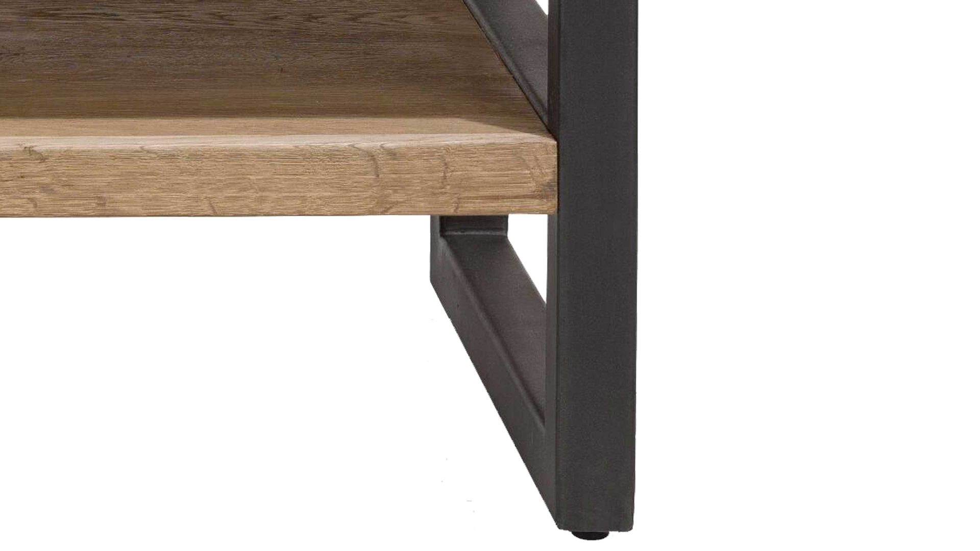 Couchtisch Habufa® aus Holz in Holzfarben WOODS & TRENDS Couchtisch Brooklyn bzw. Wohnzimmertisch Railway braunes Eichefurnier – ca. 120 x 60 cm