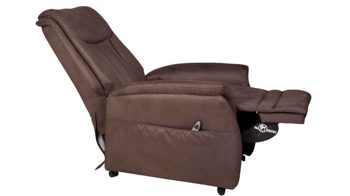 Fernsehsessel Duo collection aus Stoff in Braun TV-Sessel schokobraune Struktur-Mikrofaser