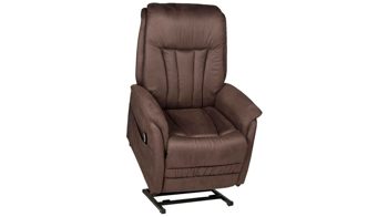 Fernsehsessel Duo collection aus Stoff in Braun TV-Sessel schokobraune Struktur-Mikrofaser