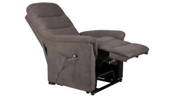 Fernsehsessel Duo collection aus Stoff in Braun TV-Sessel graubrauner Stoffbezug Palermo