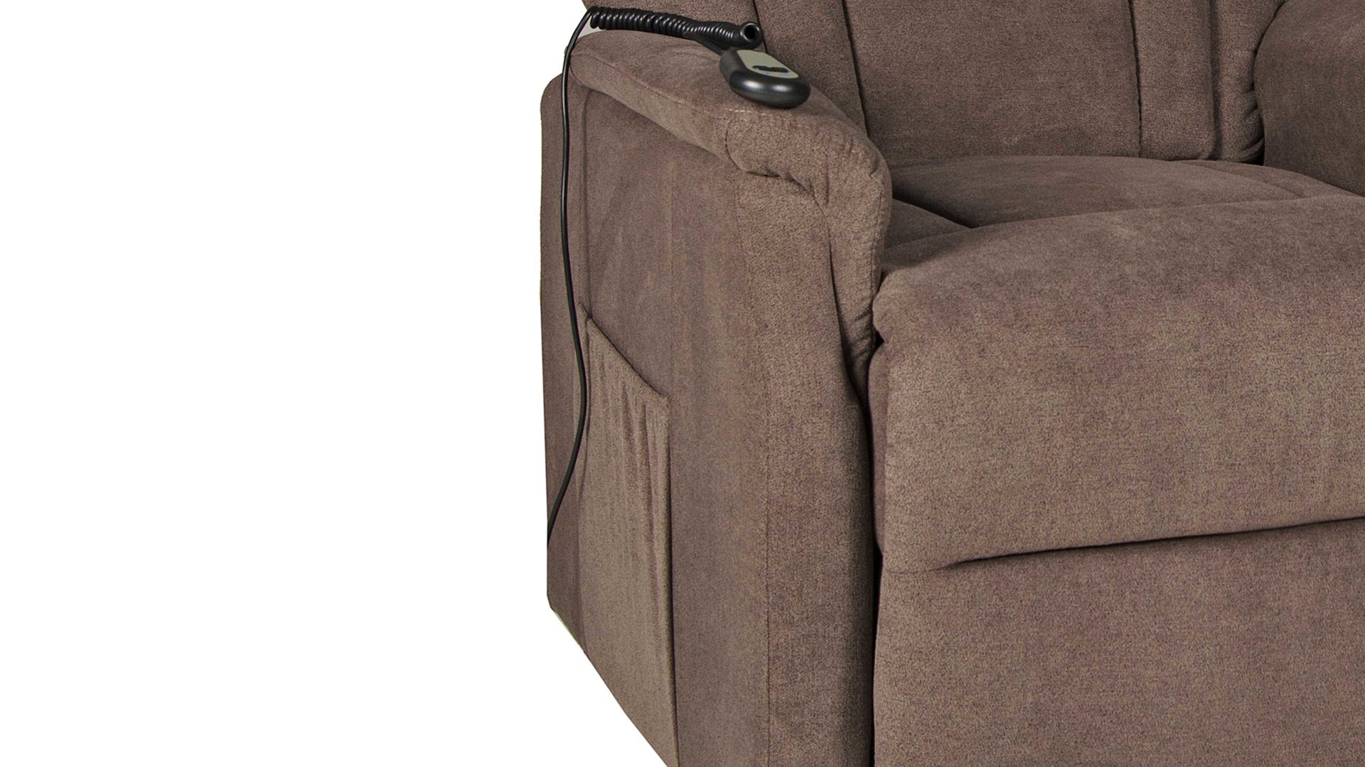 Fernsehsessel Duo collection aus Stoff in Braun TV-Sessel dunkelbrauner Stoffbezug Bari