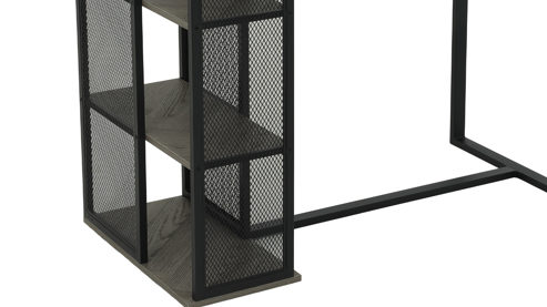 Bartisch Hela aus Metall in Schwarz Bartisch Klara BT Grau & schwarzes Metall - ca. 120 x 60 cm