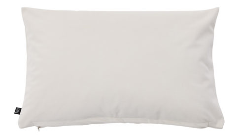 Kissenbezug /-hülle Interliving aus Stoff in Weiß Interliving Kissenhülle Serie 9120 naturfarbener Samt - ca. 40 x 60 cm