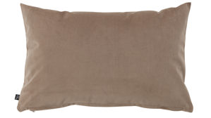 Kissenbezug /-hülle Interliving aus Stoff in Braun Interliving Kissenhülle Serie 9120 taupefarbener Samt - ca. 40 x 60 cm