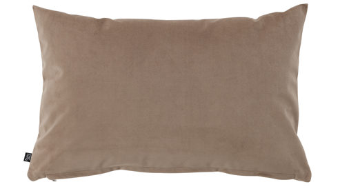 Kissenbezug /-hülle Interliving aus Stoff in Braun Interliving Kissenhülle Serie 9120 taupefarbener Samt - ca. 40 x 60 cm