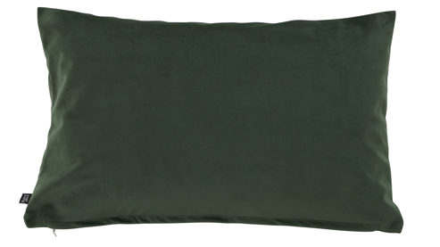 Kissenbezug /-hülle Interliving aus Stoff in Grün Interliving Kissenhülle Serie 9120 olivfarbener Samt - ca. 40 x 60 cm