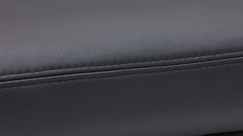 Polstersessel Steinpol polsteria aus Leder in Schwarz Ledersessel schwarzes Leder Punch