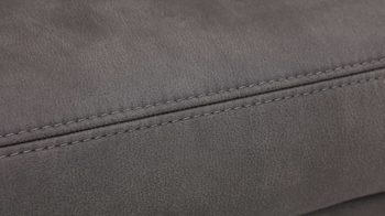 Dreisitzer Steinpol polsteria aus Stoff in Grau Dreisitzer anthrazitfarbener Bezug Deluxe - Länge ca. 185 cm