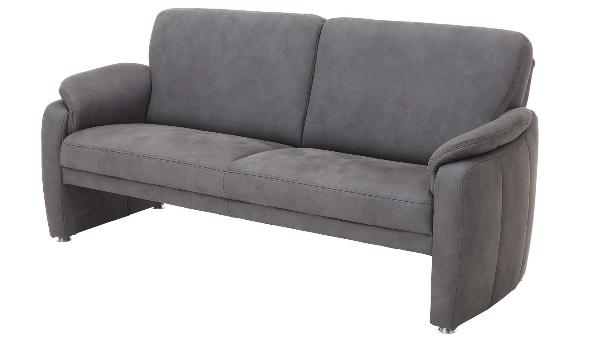 Dreisitzer Steinpol polsteria aus Stoff in Grau Dreisitzer anthrazitfarbener Bezug Deluxe - Länge ca. 185 cm