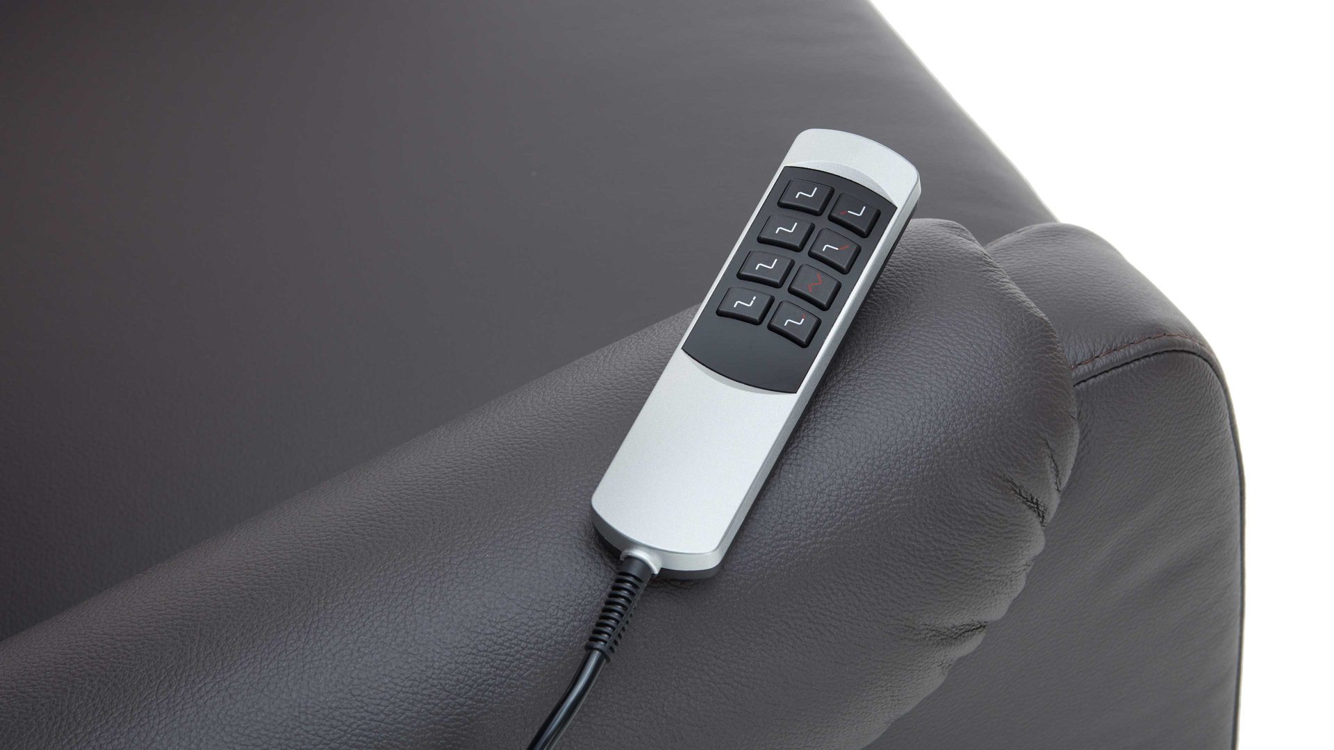 Fernsehsessel Steinpol polsteria aus Leder in Schwarz Leder-Fernsehsessel schwarzes Leder Punch - ein Motor