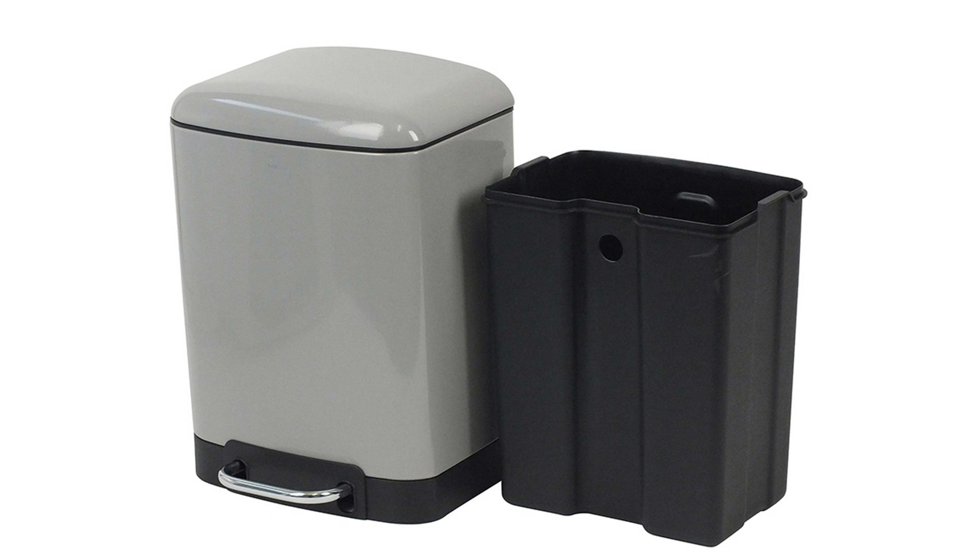 Kosmetikeimer Kela | keck & lang aus Metall in Metallfarben kela Kosmetikeimer Davino matter Edelstahl – ca. sechs Liter