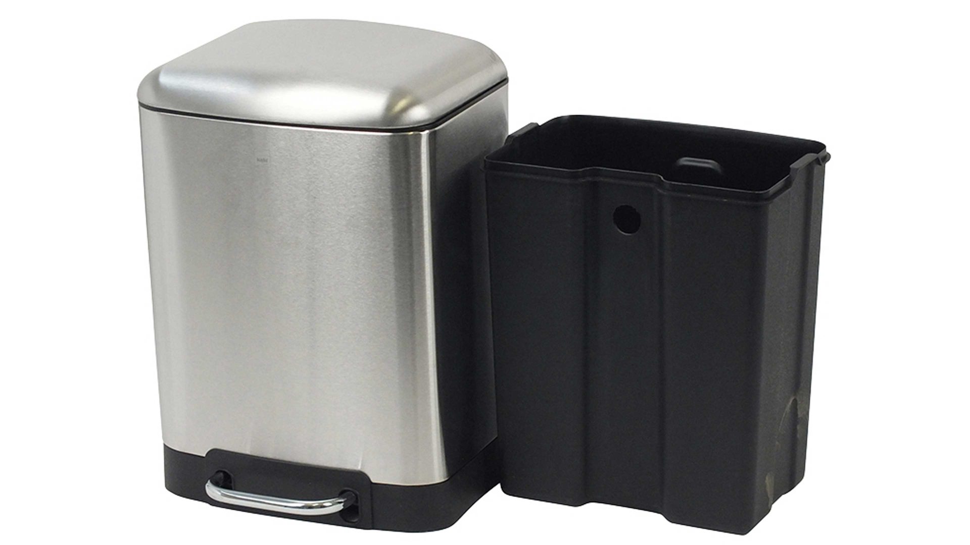 Kosmetikeimer Kela | keck & lang aus Metall in Metallfarben kela Treteimer Davino Edelstahl – ca. 12 Liter