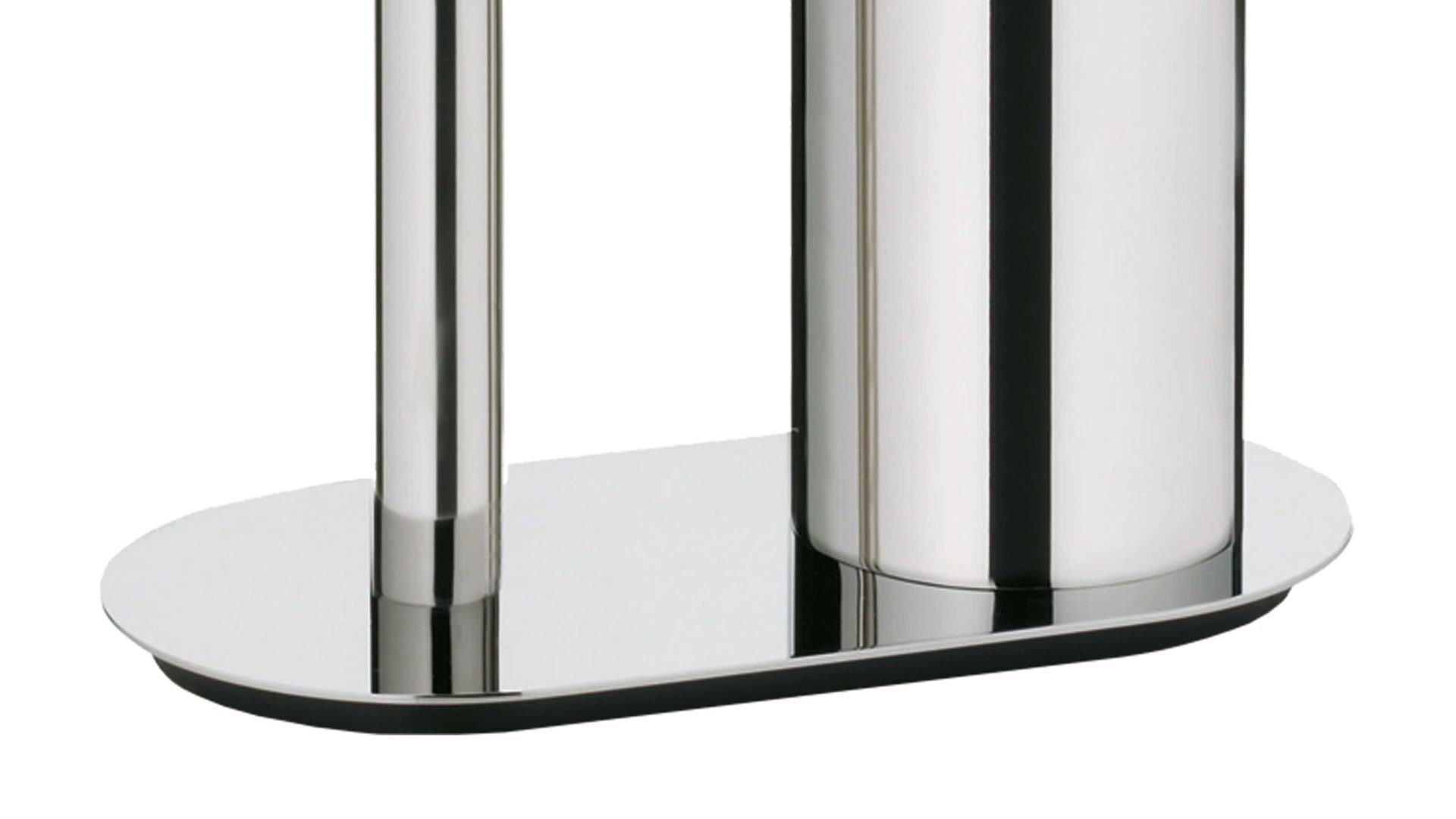 WC-Garnitur Kela | keck & lang aus Metall in Metallfarben kela Toilettengarnitur Lucido polierter Edelstahl – Höhe ca. 77 cm