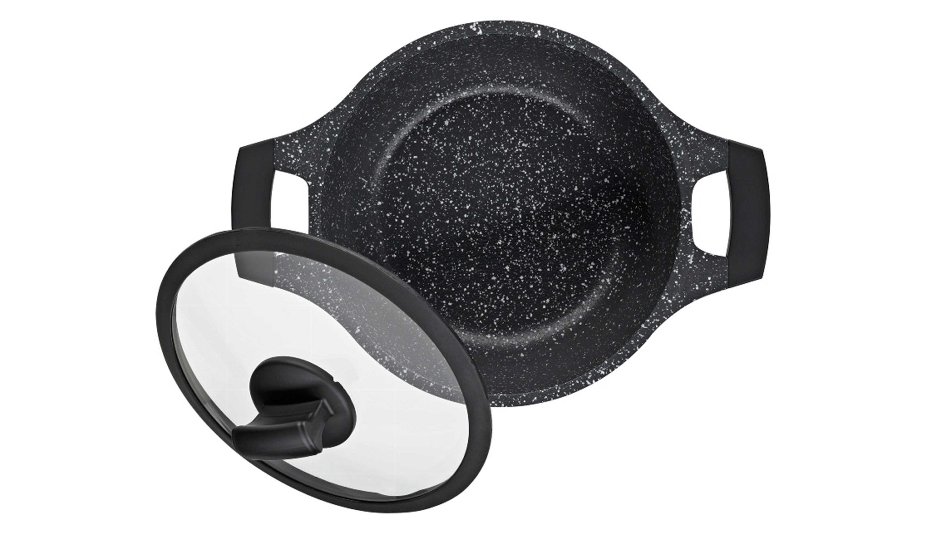 Topf Kela | keck & lang aus Metall in Schwarz kela Kochtopf Stella Nova schwarzes Aluminium  - ca. 3,5 Liter