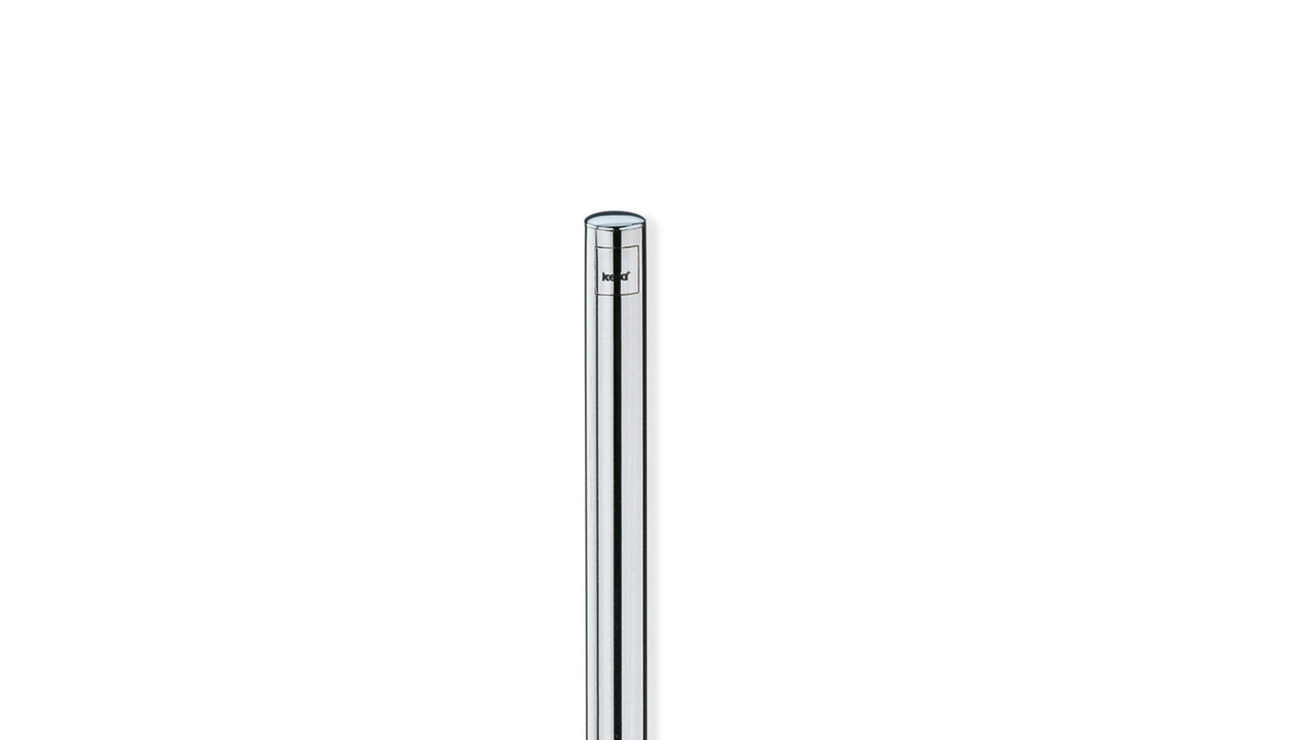 WC-Garnitur Kela | keck & lang aus Glas in Weiß kela Toilettengarnitur Lucido Edelstahl & Glas – ca. 43 cm hoch