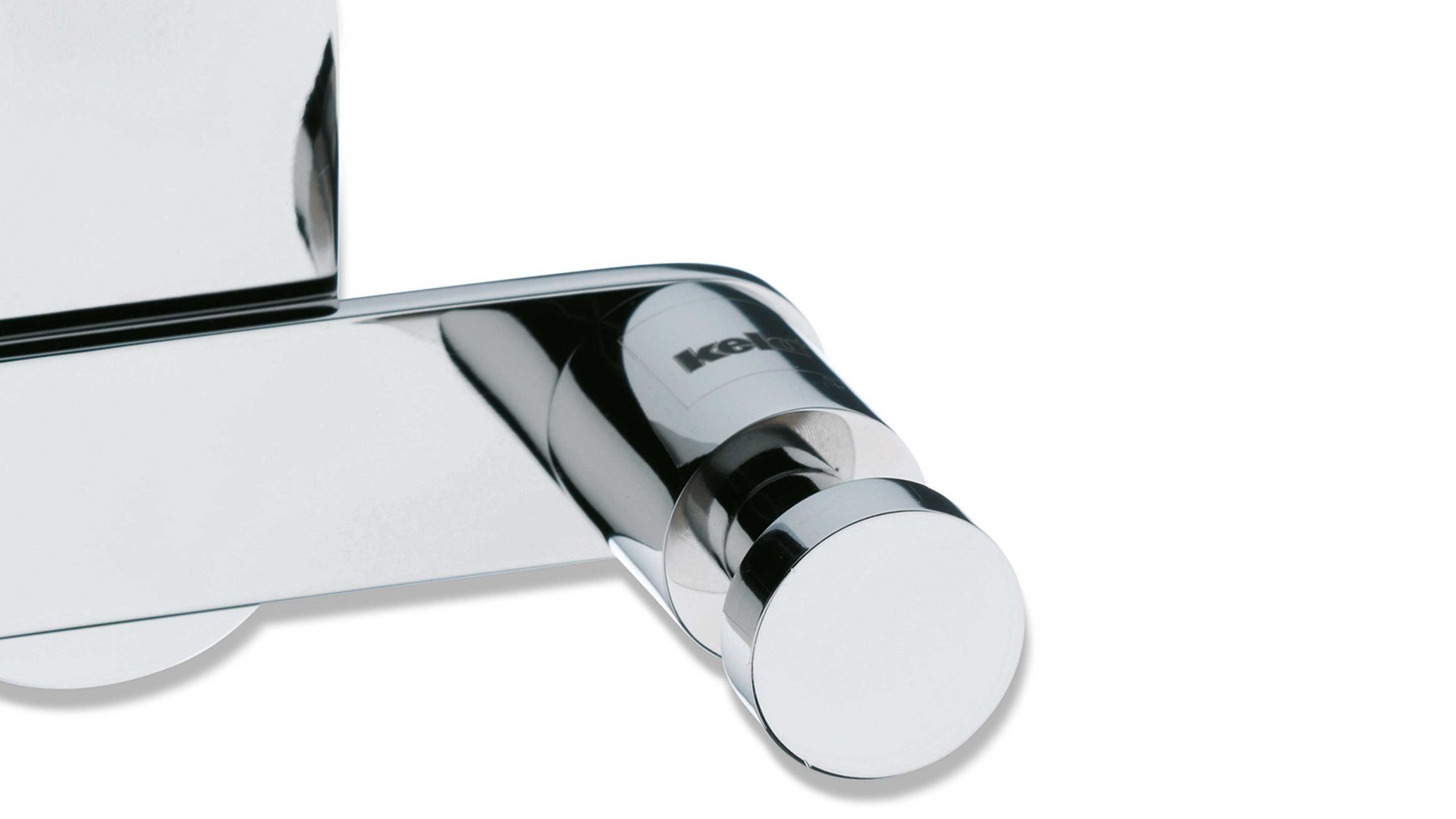 Haken Kela | keck & lang aus Metall in Metallfarben kela Doppelhaken Lucido polierter Edelstahl – zwei Haken