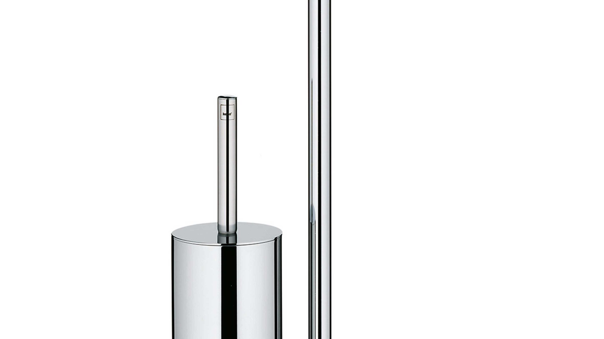 Toilettenbutler Kela | keck & lang aus Metall in Metallfarben kela Toilettengarnitur Style verchromtes Metall & Edelstahl – Höhe ca. 71 cm
