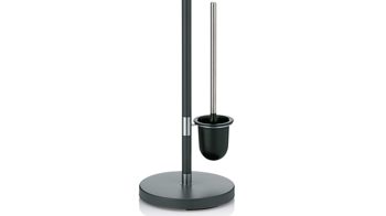 Toilettenbutler Kela | keck & lang aus Metall in Schwarz kela Toilettengarnitur Sinerio Anthrazit, Mattschwarz & Chrom - Höhe ca. 77 cm