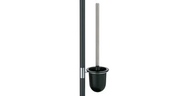 Toilettenbutler Kela | keck & lang aus Metall in Schwarz kela Toilettengarnitur Sinerio Anthrazit, Mattschwarz & Chrom - Höhe ca. 77 cm