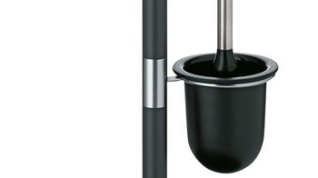 Toilettenbutler Kela | keck & lang aus Metall in Schwarz kela Toilettengarnitur Sinerio Anthrazit, Mattschwarz & Chrom - Höhe ca. 77 cm