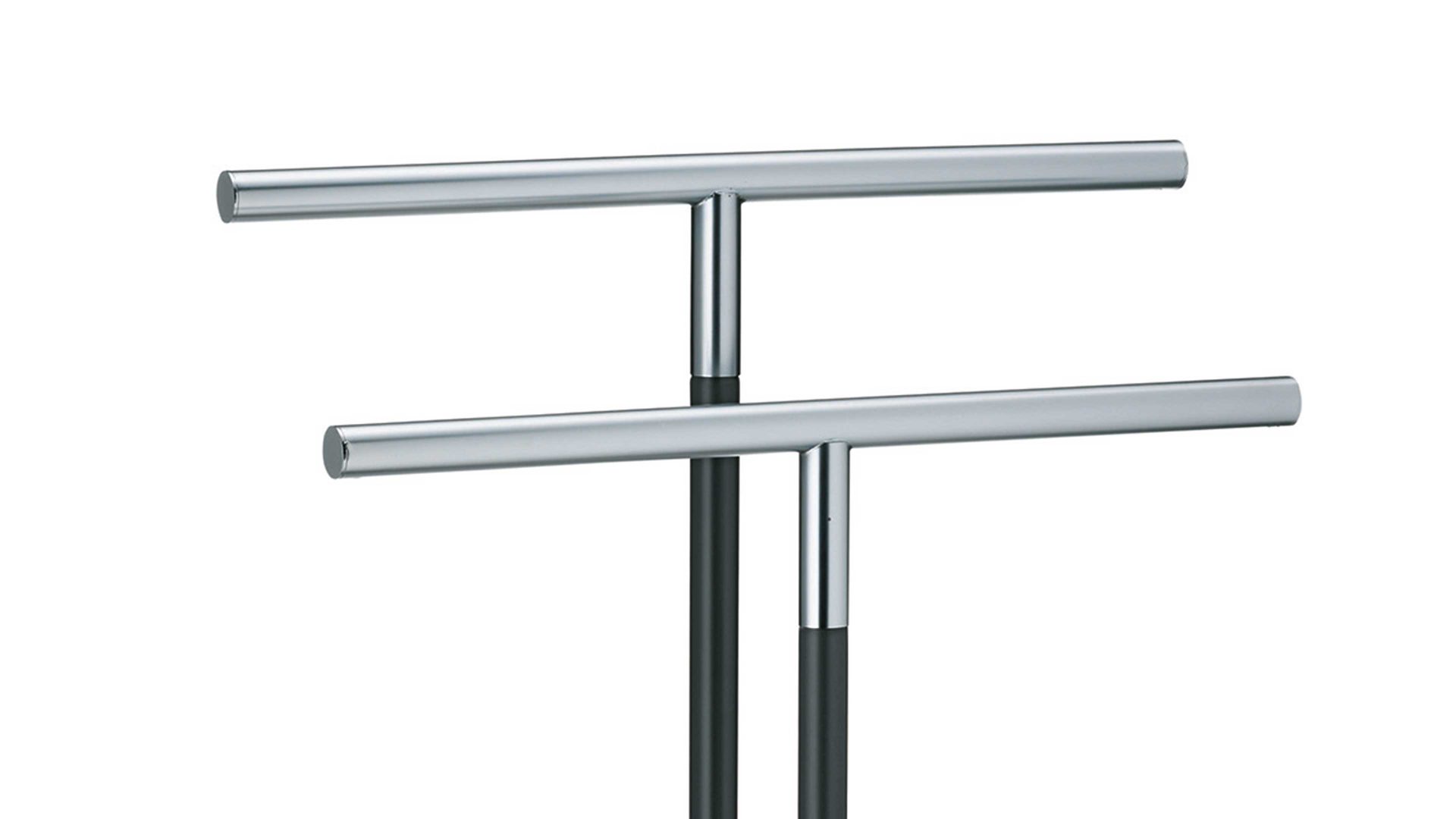 Handtuchhalter Kela | keck & lang aus Metall in Grau kela Handtuchhalter Sinerio anthrazitfarbenes & verchromtes Metall – Höhe ca. 93 cm