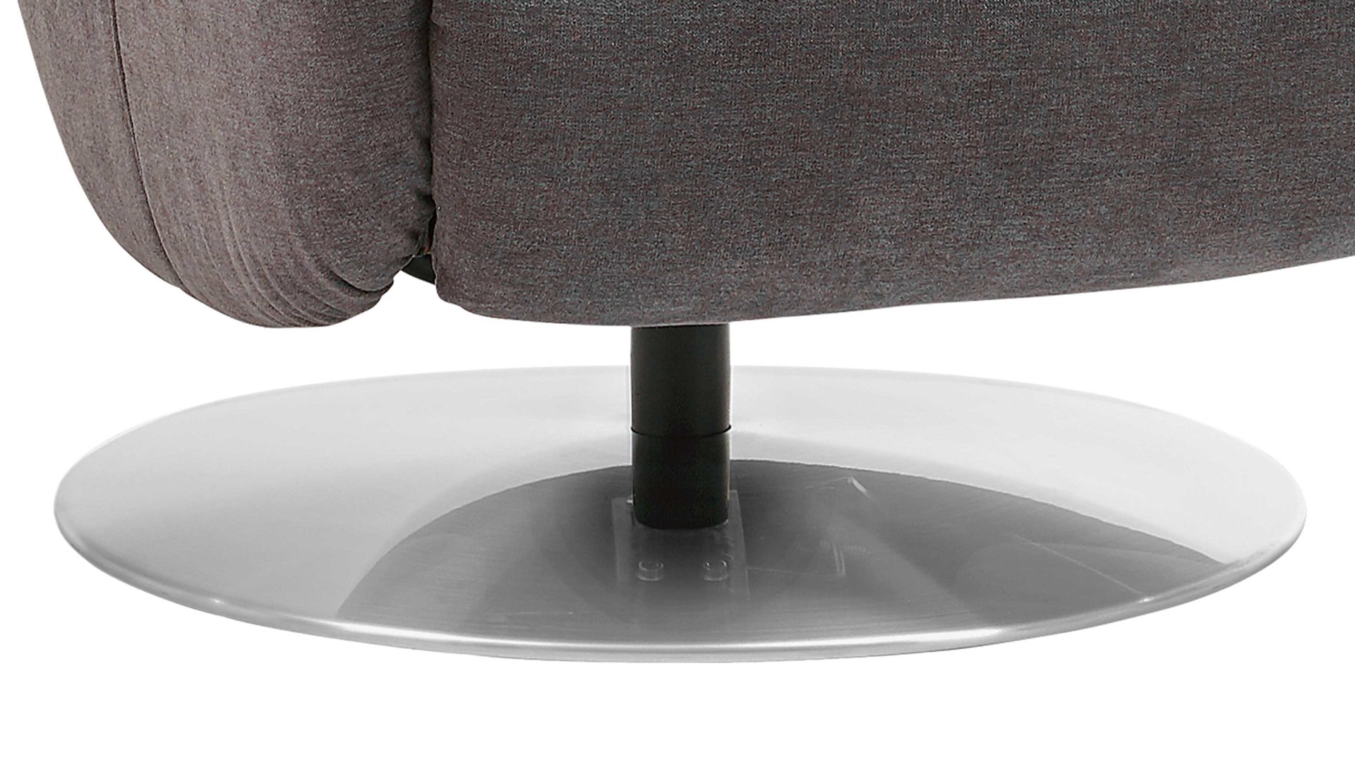Relaxsessel modulmaster aus Stoff in Dunkelgrau Modulmaster MM-ZE1062 - Relaxsessel DRF1 grauer Stoffbezug Miro & Chrom-Tellerfuß