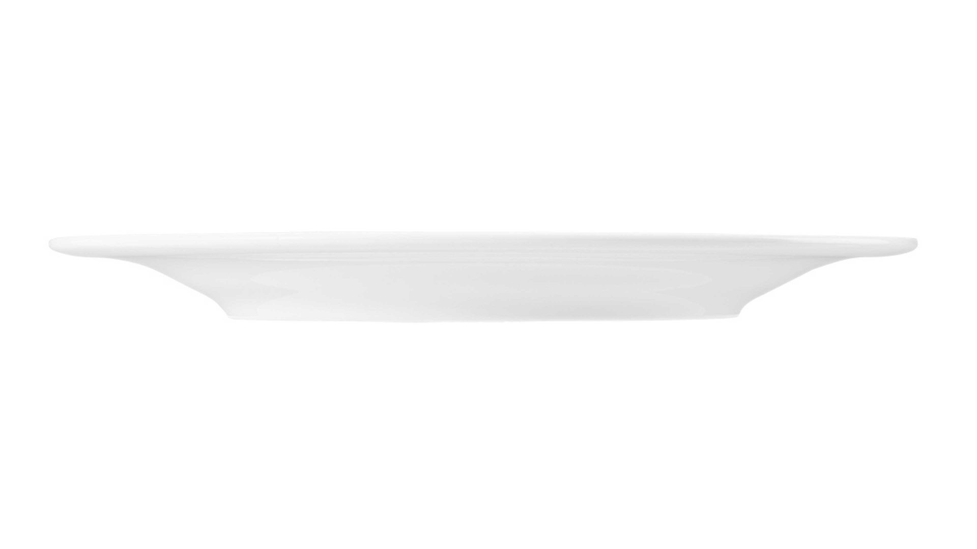 Kuchen- / Frühstücks- / Dessertteller Seltmann weiden aus Porzellan in Weiß Seltmann Geschirrserie Beat 3 – Frühstücksteller weißes Porzellan – Durchmesser ca. 23 cm