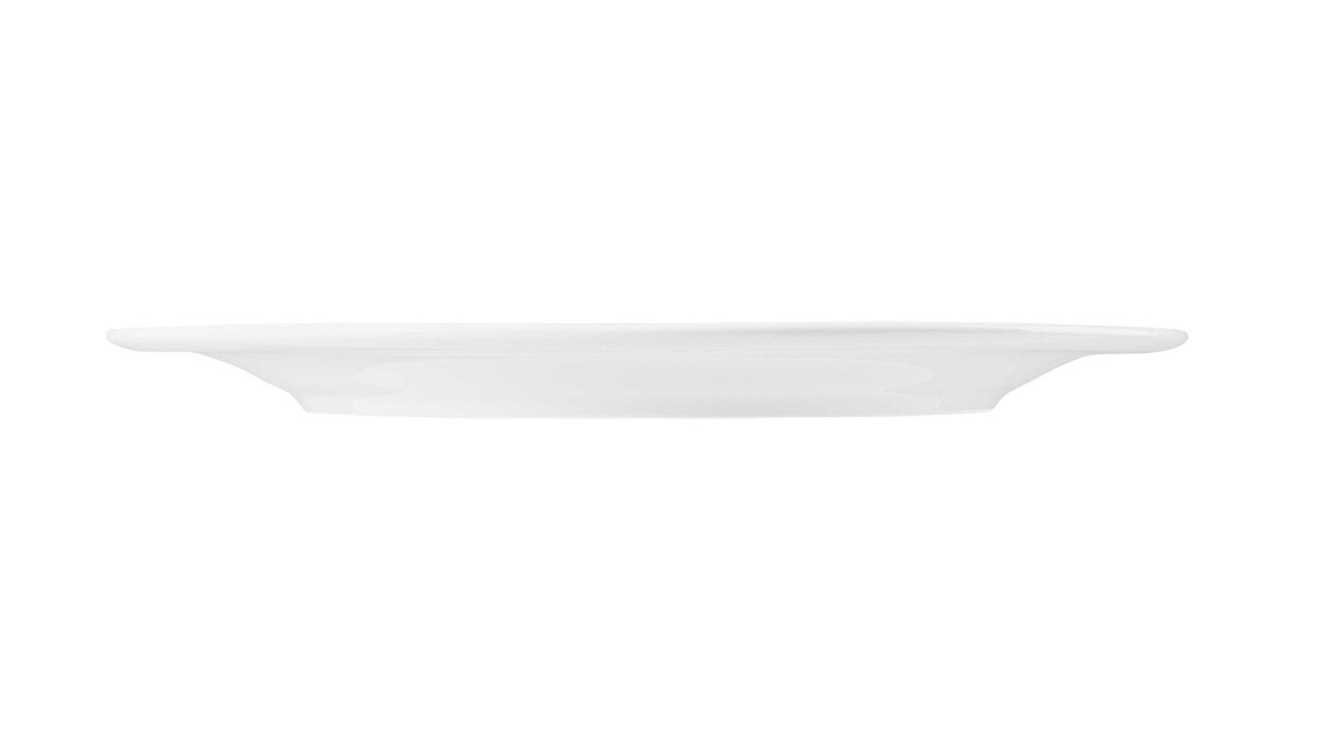 Servierplatte Seltmann weiden aus Porzellan in Weiß Seltmann Geschirrserie Beat 3 – Servierplatte weißes Porzellan – ca. 35 x 28 cm