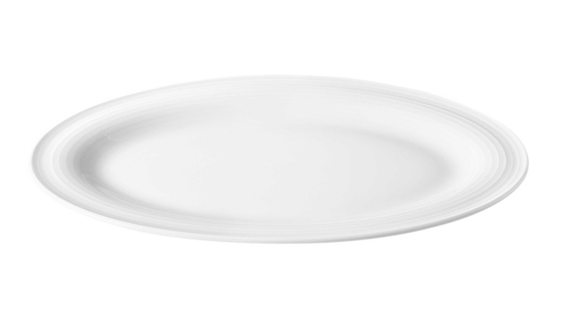 Essteller Seltmann weiden aus Porzellan in Weiß Seltmann Geschirrserie Beat 3 – Essteller weißes Porzellan – Durchmesser ca. 28 cm