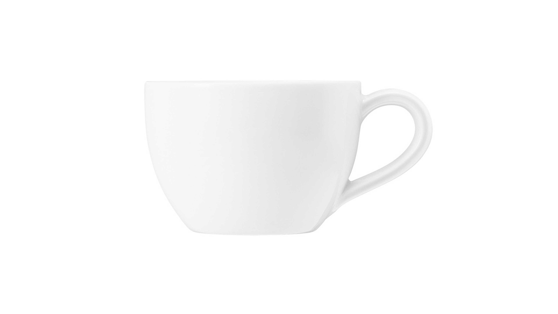 Espressotasse Seltmann weiden aus Porzellan in Weiß Seltmann Geschirrserie Beat 3 – Espressotasse weißes Porzellan – ca. 110 ml