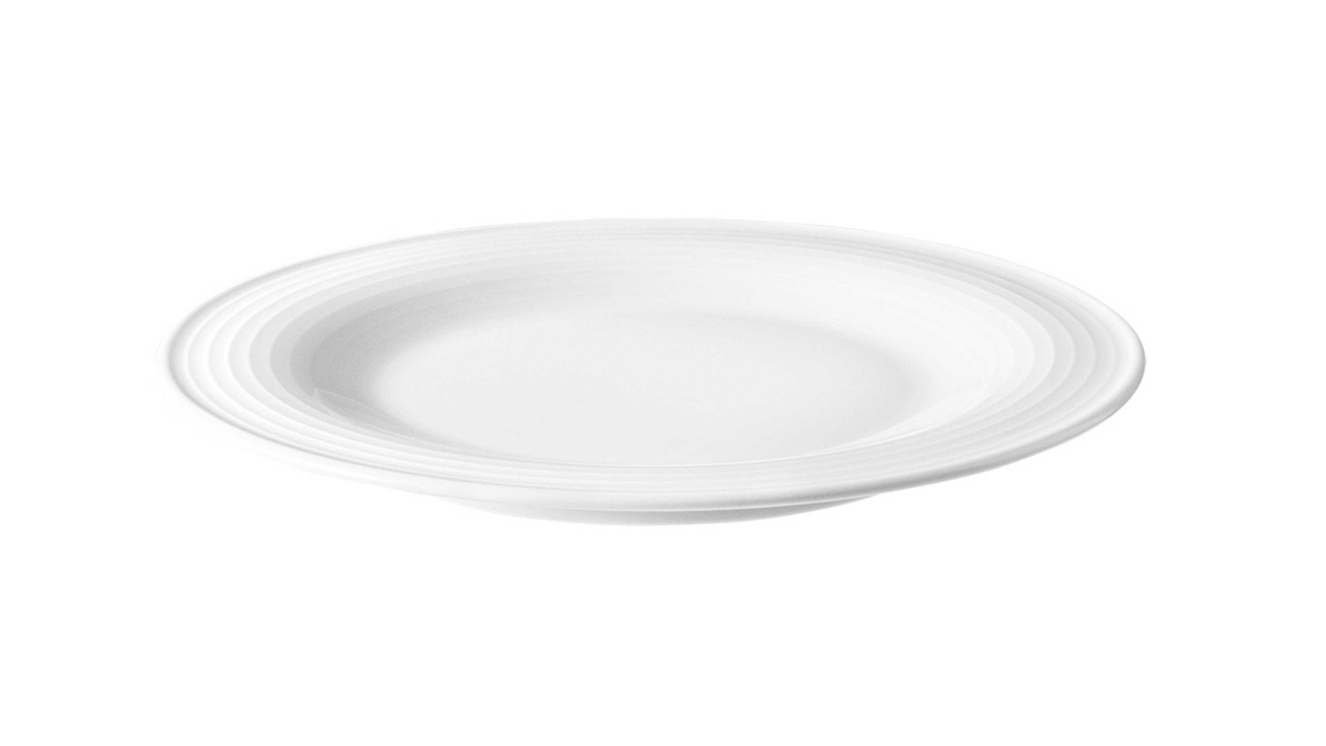Kuchen- / Frühstücks- / Dessertteller Seltmann weiden aus Porzellan in Weiß Seltmann Geschirrserie Beat 3 – Brotteller weißes Porzellan – Durchmesser ca. 17 cm