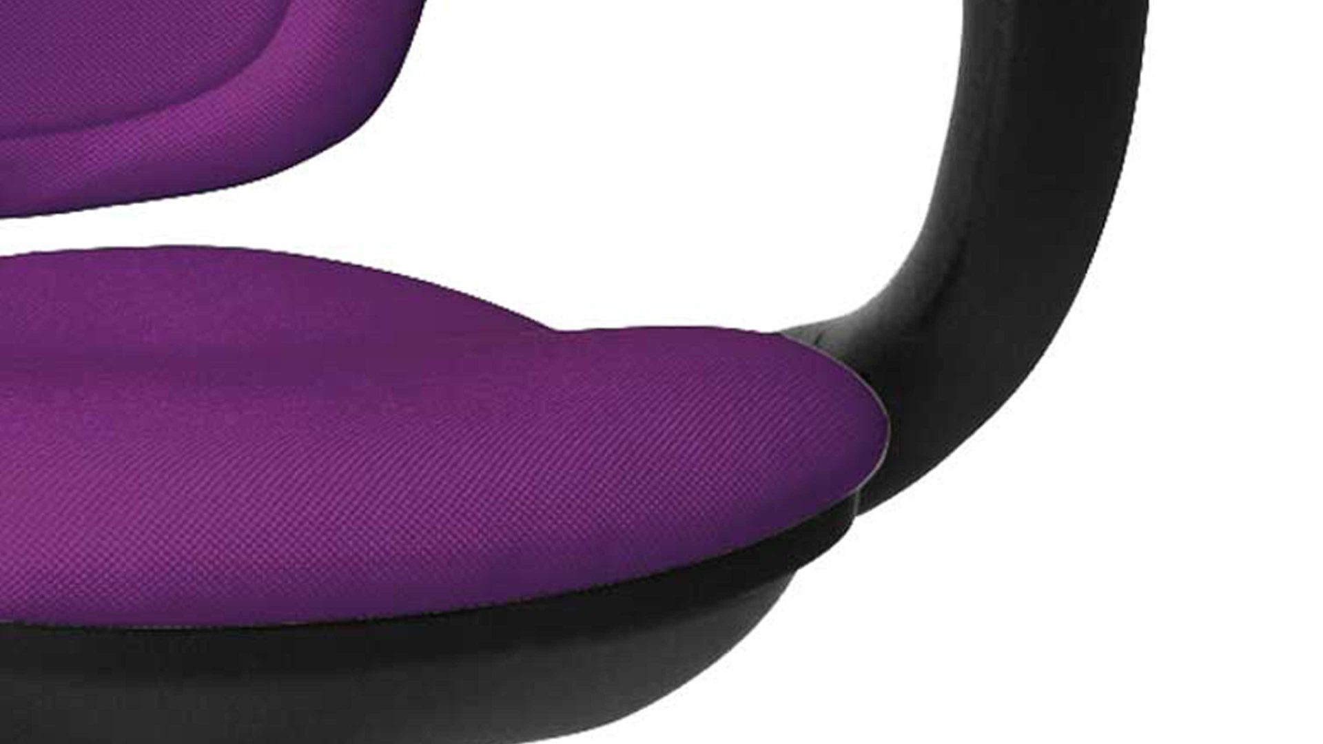 Drehstuhl OrthoSedis aus Stoff in Lila Drehstuhl OrthoSedis 40 bzw. Sitzmöbel lilafarbener Bezug G03 & schwarzes Drehkreuz