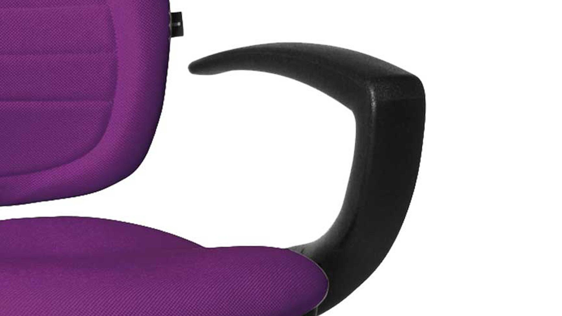 Drehstuhl OrthoSedis aus Stoff in Lila Drehstuhl OrthoSedis 40 bzw. Sitzmöbel lilafarbener Bezug G03 & schwarzes Drehkreuz