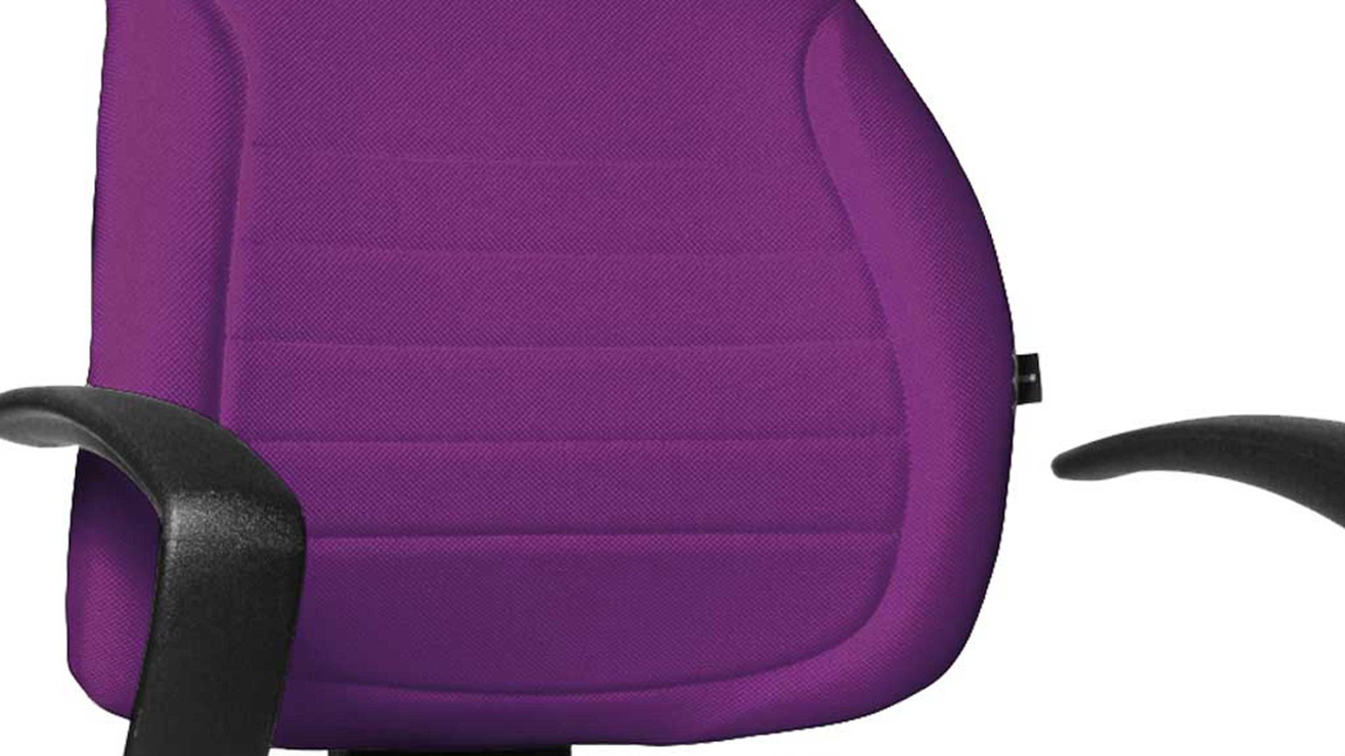 Drehstuhl OrthoSedis aus Stoff in Lila Drehstuhl OrthoSedis 40 bzw. Sitzmöbel lilafarbener Bezug G03 & schwarzes Drehkreuz