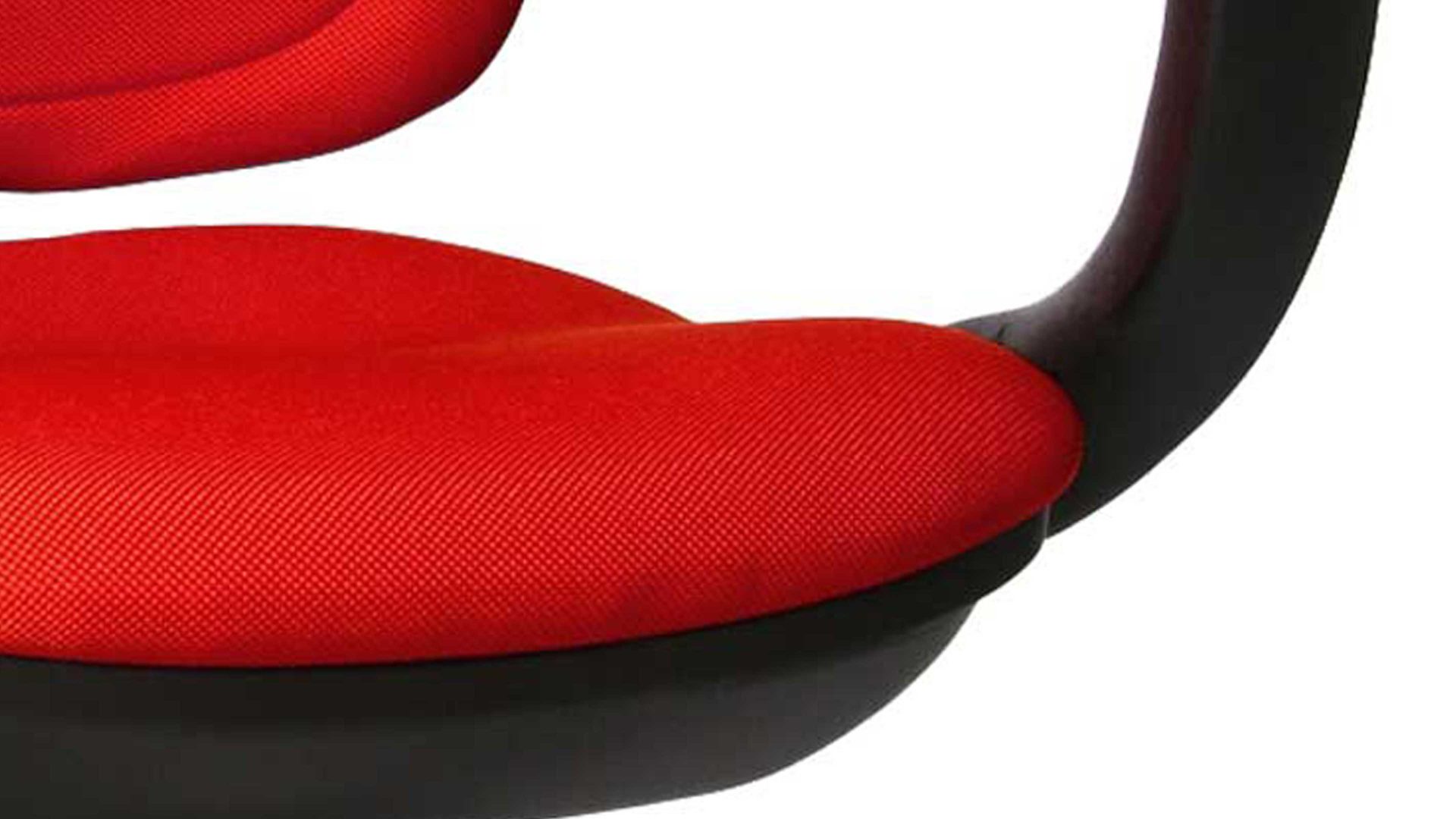 Drehstuhl OrthoSedis aus Stoff in Rot Drehstuhl OrthoSedis 40 bzw. Sitzmöbel roter Bezug G21 & schwarzes Drehkreuz