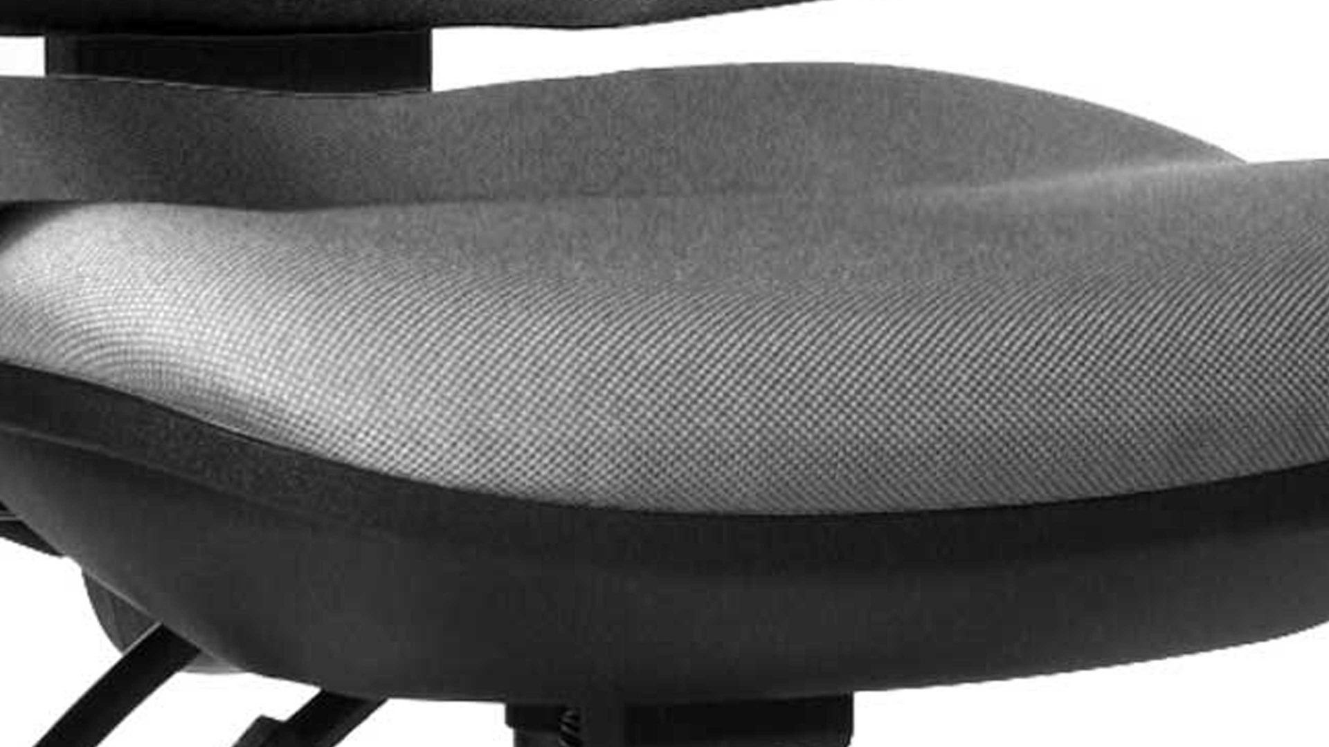 Drehstuhl OrthoSedis aus Stoff in Grau Drehstuhl orthoSedis 40 bzw. Sitzmöbel hellgrauer Bezug G23 & schwarzes Drehkreuz