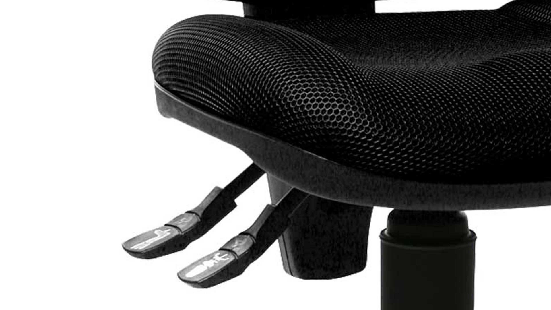 Drehstuhl OrthoSedis aus Stoff in Schwarz Bürodrehstuhl orthoSedis 10 als bequemes Sitzmöbel schwarzer Bezug BB0 & verchromtes Drehkreuz