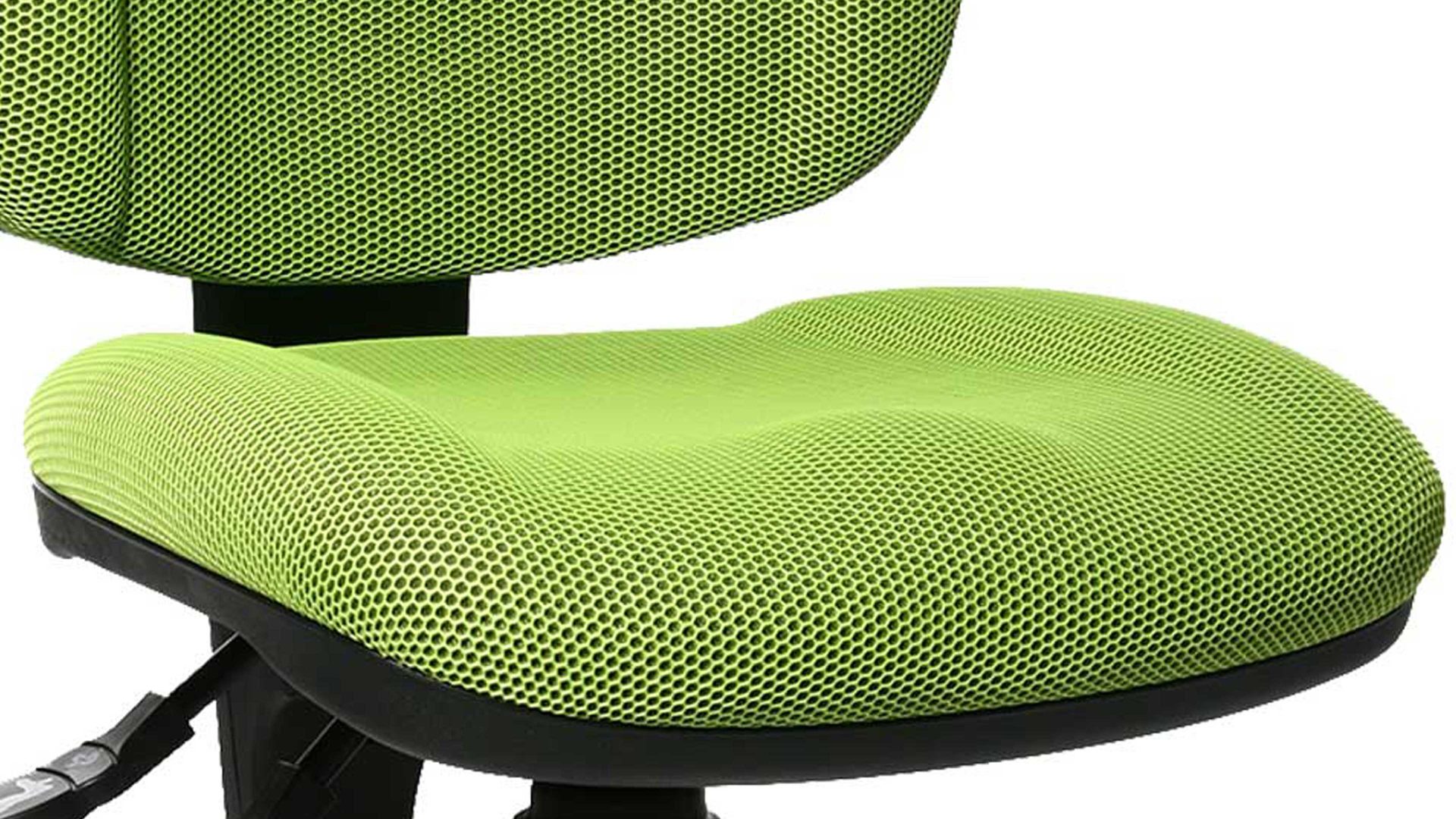 Drehstuhl OrthoSedis aus Stoff in Grün Bürodrehstuhl OrthoSedis 10 als Chefsessel grüner Bezug BB5 & verchromtes Drehkreuz