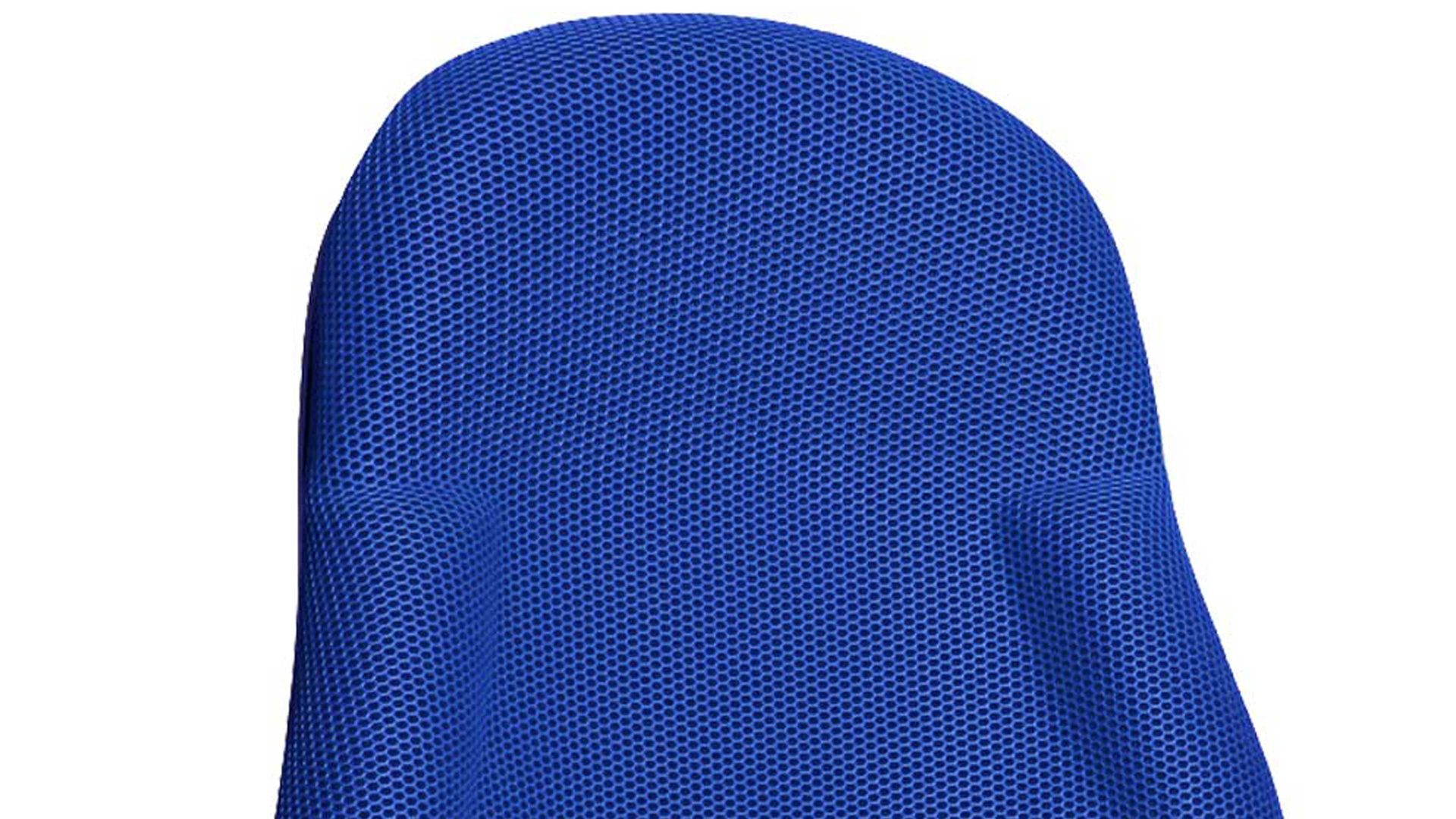 Drehstuhl OrthoSedis aus Stoff in Blau Bürodrehstuhl OrthoSedis 10 als Chefsessel blauer Bezug BB2 & verchromtes Drehkreuz