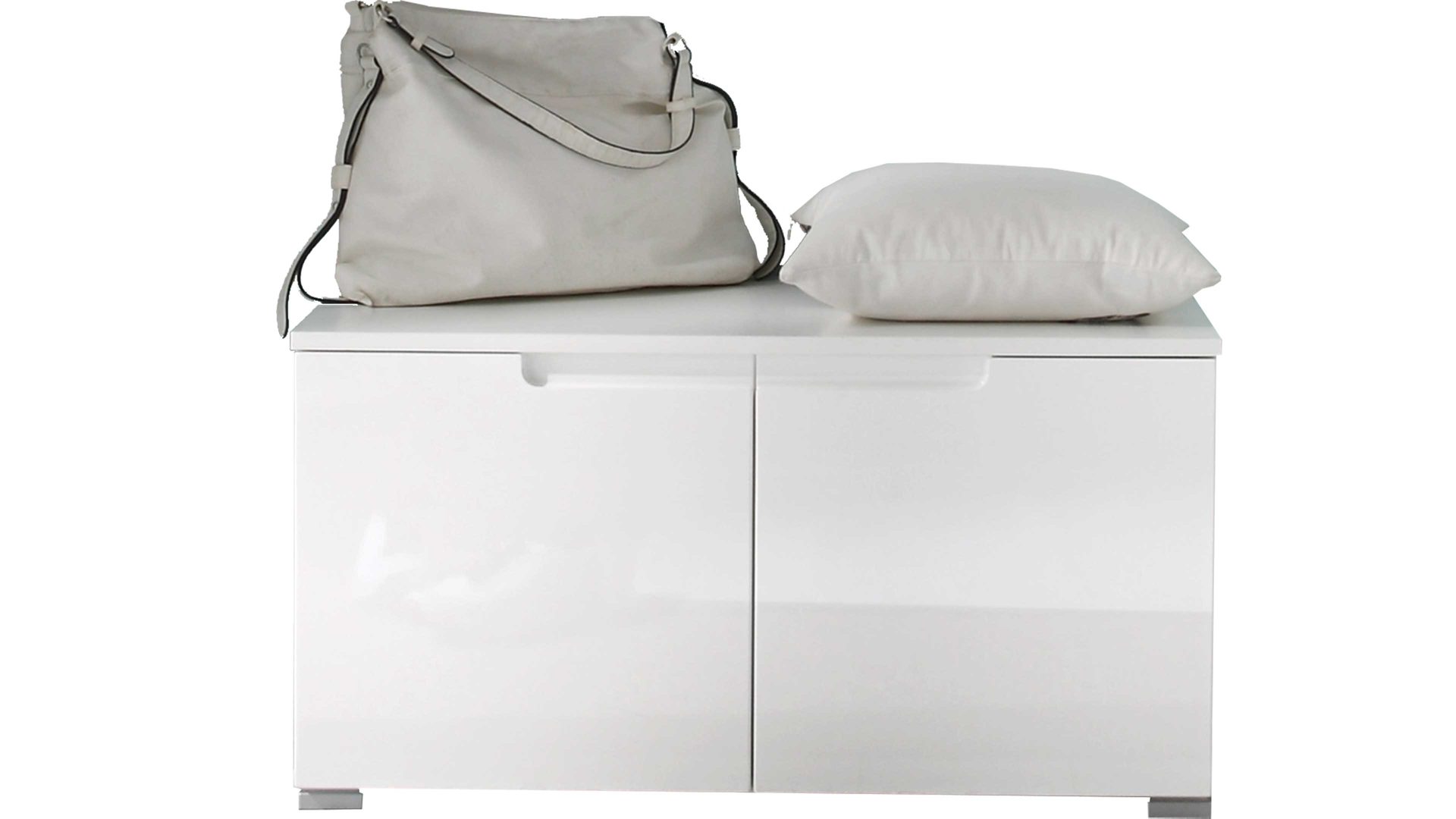 Garderoben-Set Bega-consult aus Holz in Weiß Garderoben-Set weiße Kunststoffoberflächen – fünfteilig