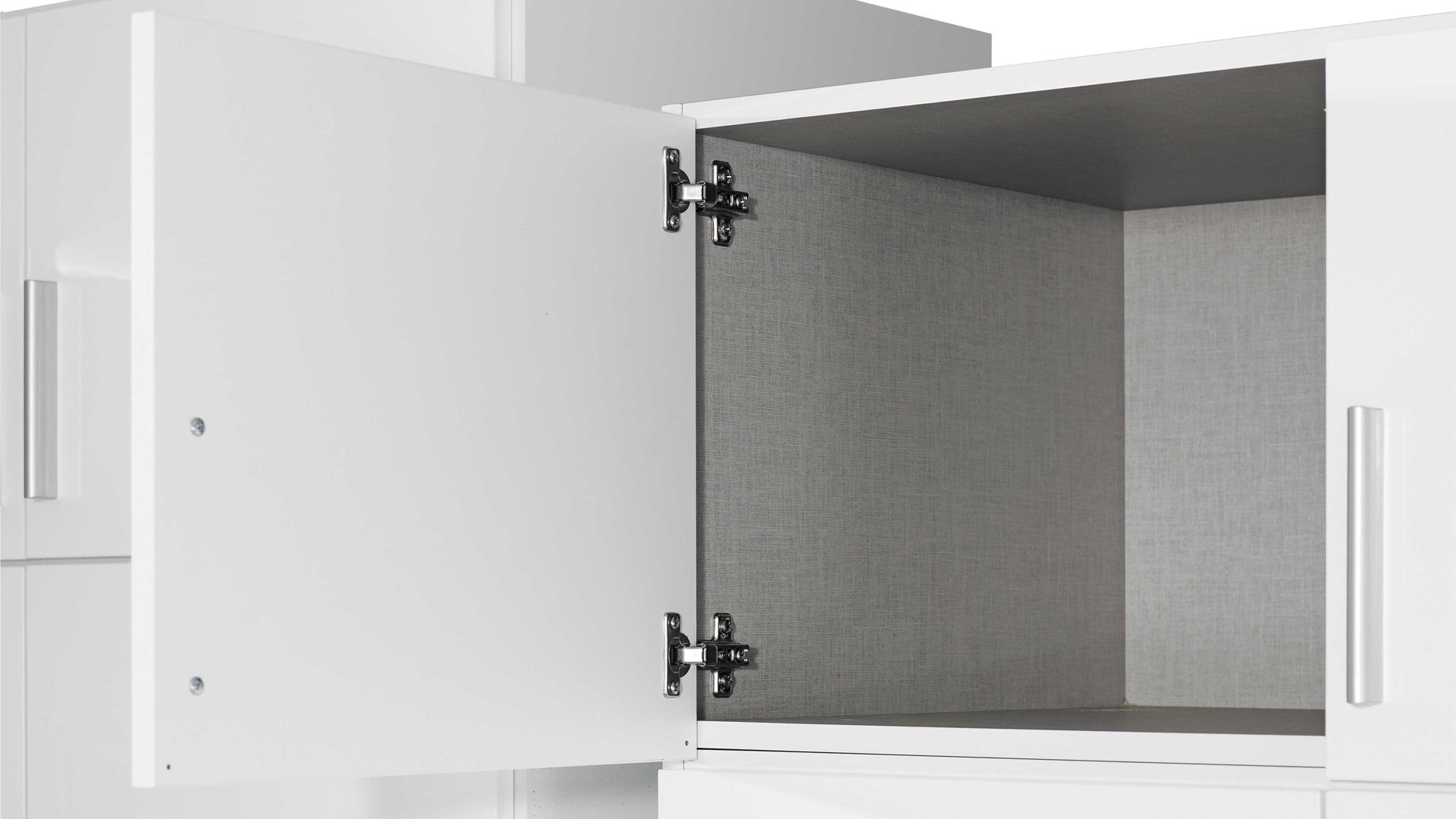 Kleiderschrank Rauch aus Holz in Weiß rauch BLUE Kleiderschrank Celle Alpinweiß – Breite ca. 91 cm, zwei Türen, vier Schubladen