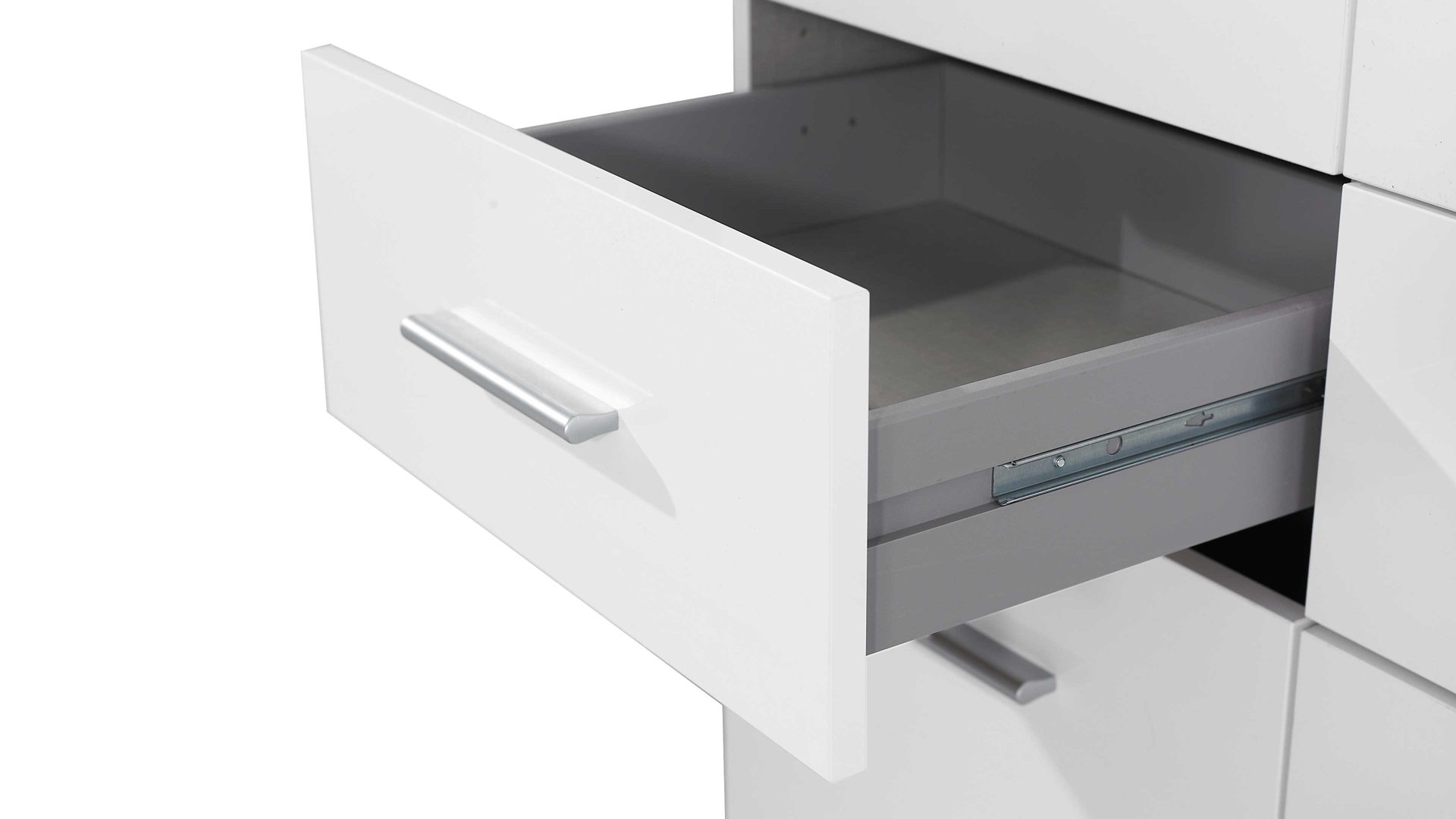 Kleiderschrank Rauch aus Holz in Weiß rauch BLUE Kleiderschrank Celle Alpinweiß – Breite ca. 91 cm, zwei Türen, vier Schubladen