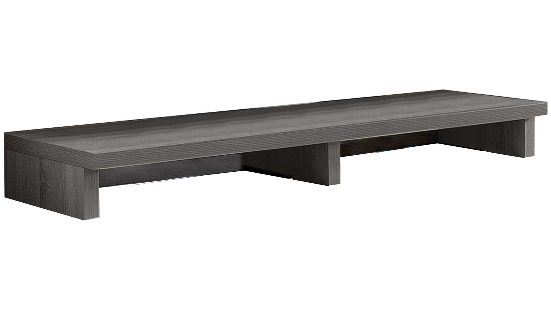 TV-Aufsatz Ideal möbel aus Holz in Grau TV-Aufsatz Manhattan Graphit – ca. 140 x 50 cm