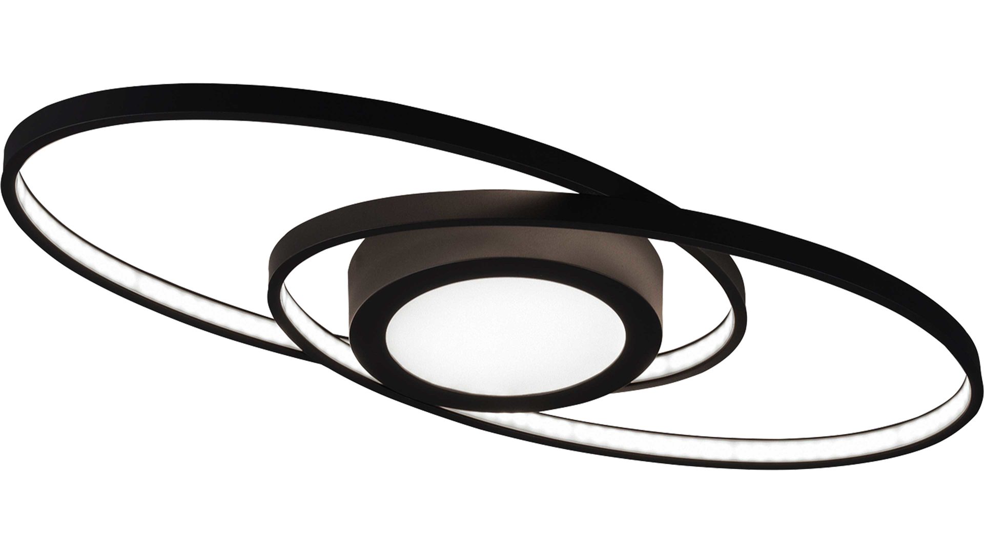 Deckenleuchte Reality leuchten aus Metall in Schwarz RL Deckenleuchte Galaxy anthrazitfarbenes Metall - Länge ca. 57 cm